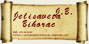 Jelisaveta Bihorac vizit kartica